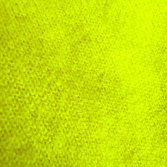 J.Crew Cropped Cashmere Crewneck Sweater Lemon Sorbet Citron Size Small - Picture 7 of 15